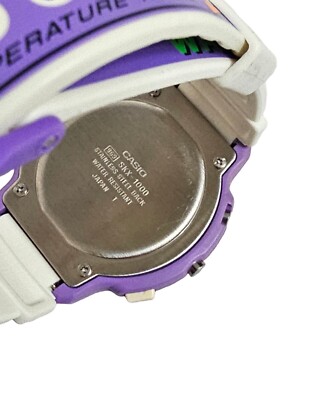 Vintage LCD Digital Watch Casio SKX-1000 Purple Green With Box | eBay