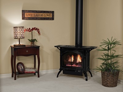 Empire S Direct Vent Gas Cast Iron Stove Sand Mahogany Medium Ebay