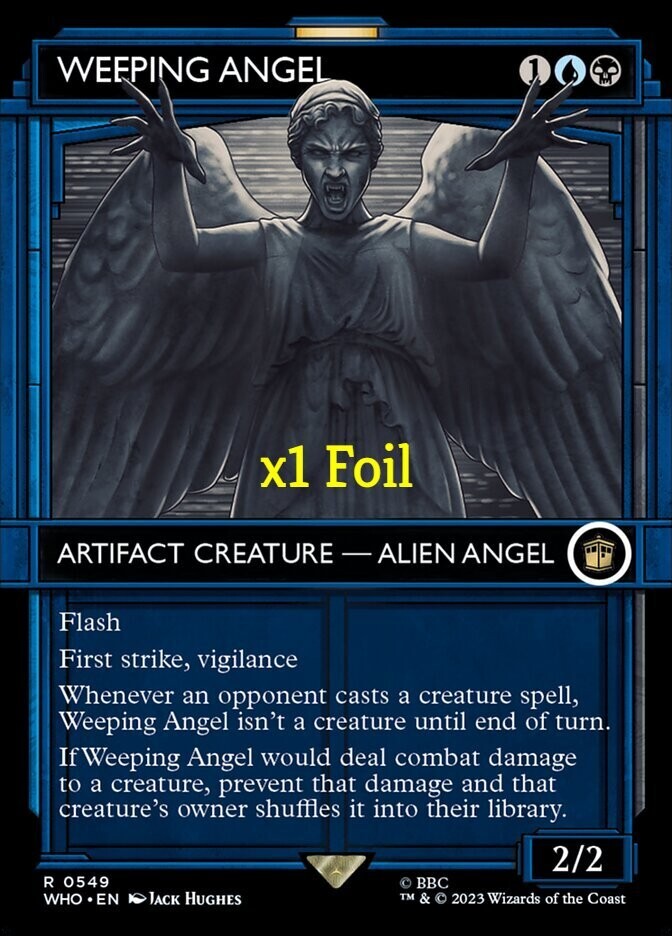 MTG Foil Showcase Universes Beyond: Doctor Who WHO Weeping Angel