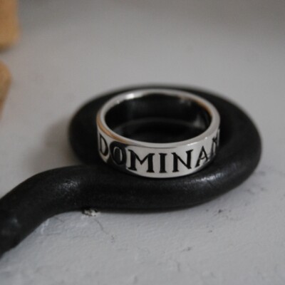 lot Bague Bdsm Dominant argent