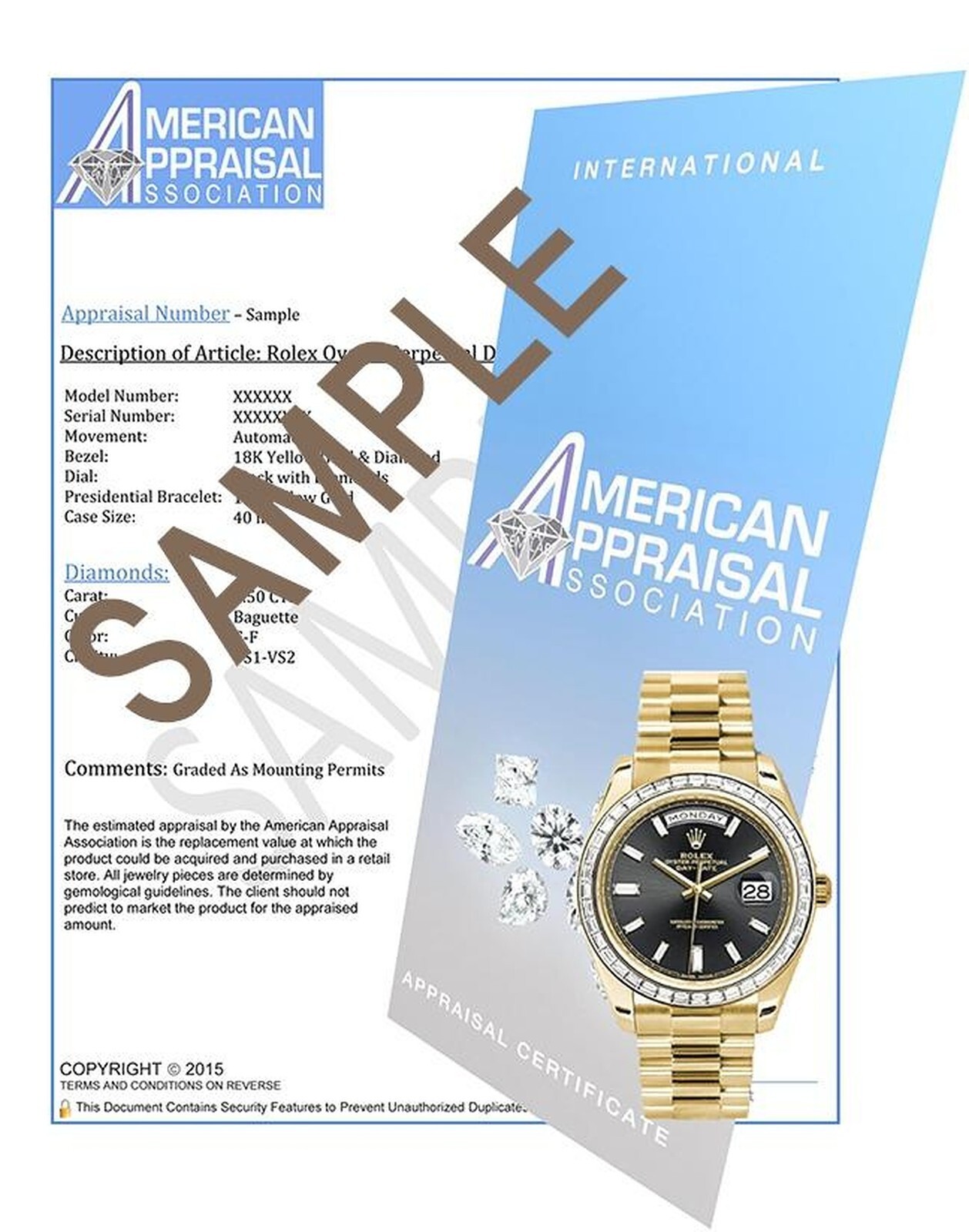 Rolex Datejust 36mm Diamond Watch, Black Roman Dial, Box & Papers image 6