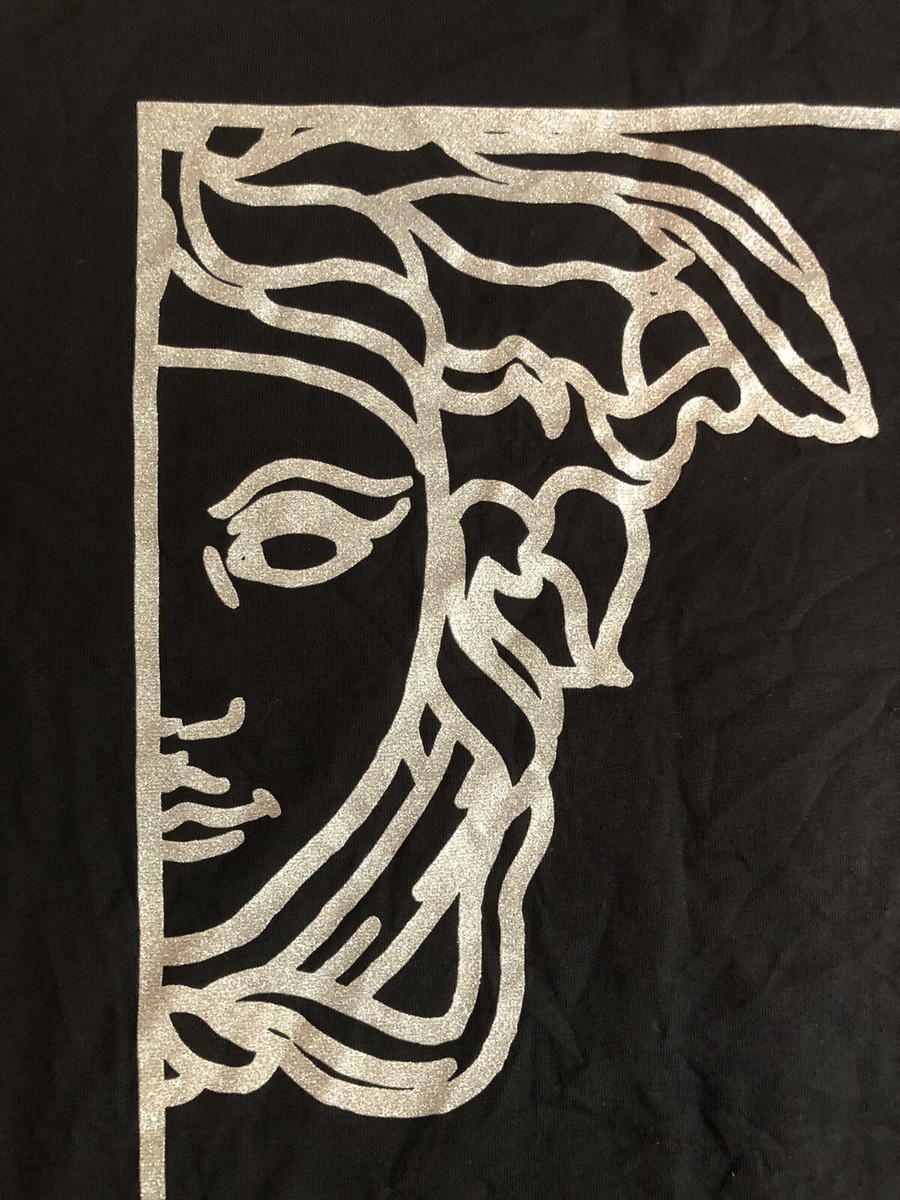 Versace Collection T Shirt Black & Silver Model V800883S