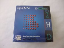 Sony IBM Formatted MFD-2HD 3.5" Micro Floppy Disk Double Sided --NIP