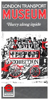 London Transport Museum Vintage Brochure Covent Garden Tube Train Victorian Hall