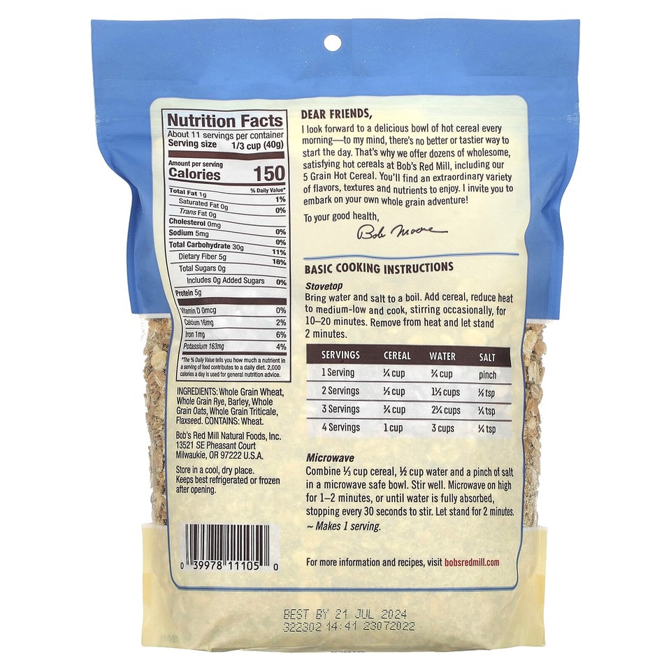 5 Grain Hot Cereal 1 Lb 454 G EBay 5-grain-hot-cereal-1-lb-454-g-ebay