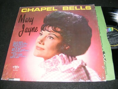 Fun Hair Style Cover CHAPEL BELLS Mary Jayne WORD Records in Shrinkwrap LP 