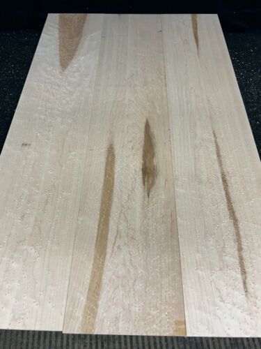 3pc Birdseye Hard Maple Lumber Great Figure - 33" x 6 3/4" x 3/4" - Picture 4 of 4