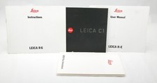 4 Original Manuals In English F/ Leica Cameras: R-E, C1, R6  Pass International