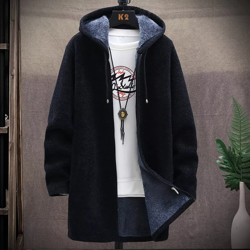 New winter jacket men trendy jacket loose casual style thick coat