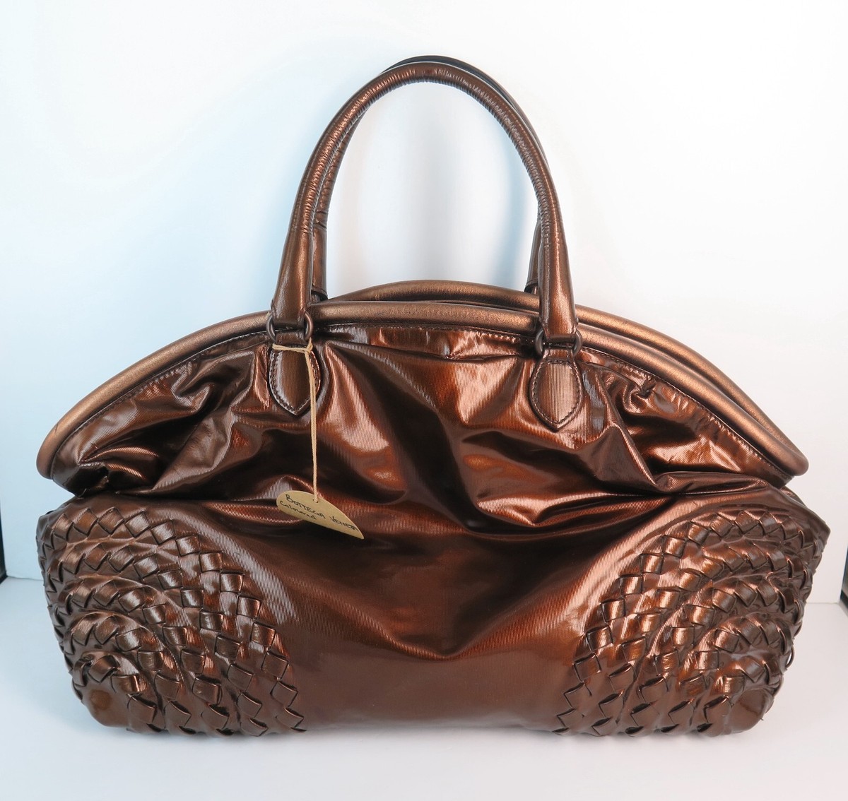 Bottega Veneta, Italy Bronze Metallic Coloured Oversized Leather