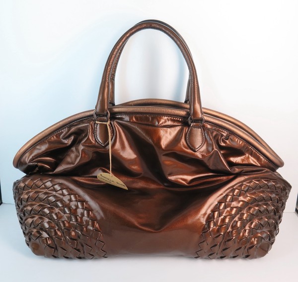 Bottega Veneta, Italy Bronze Metallic Coloured Oversized Leather Handbag