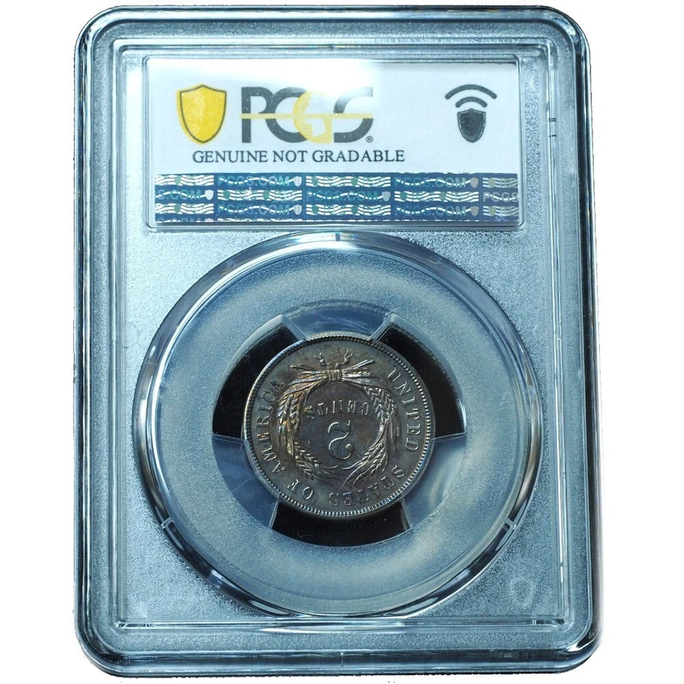 1867 Proof Two Cent Piece UNC Details - Great Eye Appeal! - Image 3 of 4