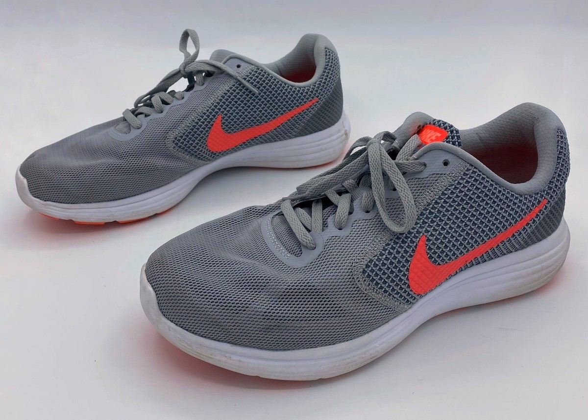 nike women's shoes grey and orange