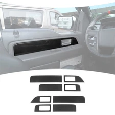 8PCS Door Armrest Handle Panel Cover Trim for Ford F-150 2009-2014 Carbon Fiber
