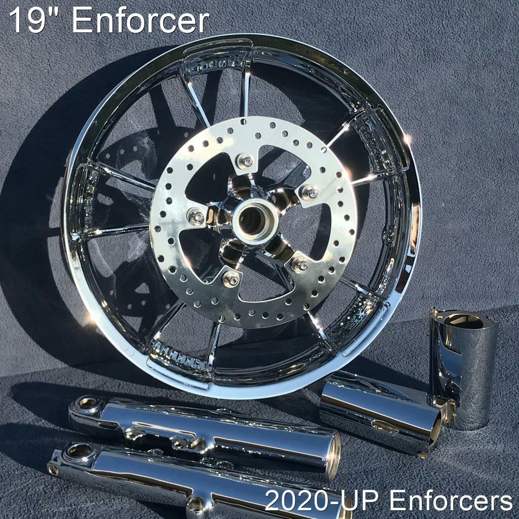 Harley Chrome 2020-23 Front Enforcer Wheel W/ Rotors Legs Street
