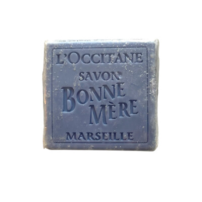 L'Occitane Savon Bonne Mere Marseille Bar Soap Lavender Scented 3.5 oz Blue