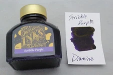 Diamine 80ml Fountain Pen Bottled Ink Scribble Purple