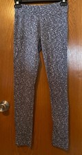 Girls Yoga Skinny Leggings by SO Size 14 Black/Gray Heather