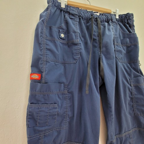 Dickies Gen Flex Scrub Pants Womens XL Tall Blue Straight 857455T Youtility - Picture 2 of 8