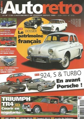 RETRO AUTO NR. 310 HERITAGE FR / TRIUMPH TR4 / LANCIA DELTA / ASTON MARTIN DB 5