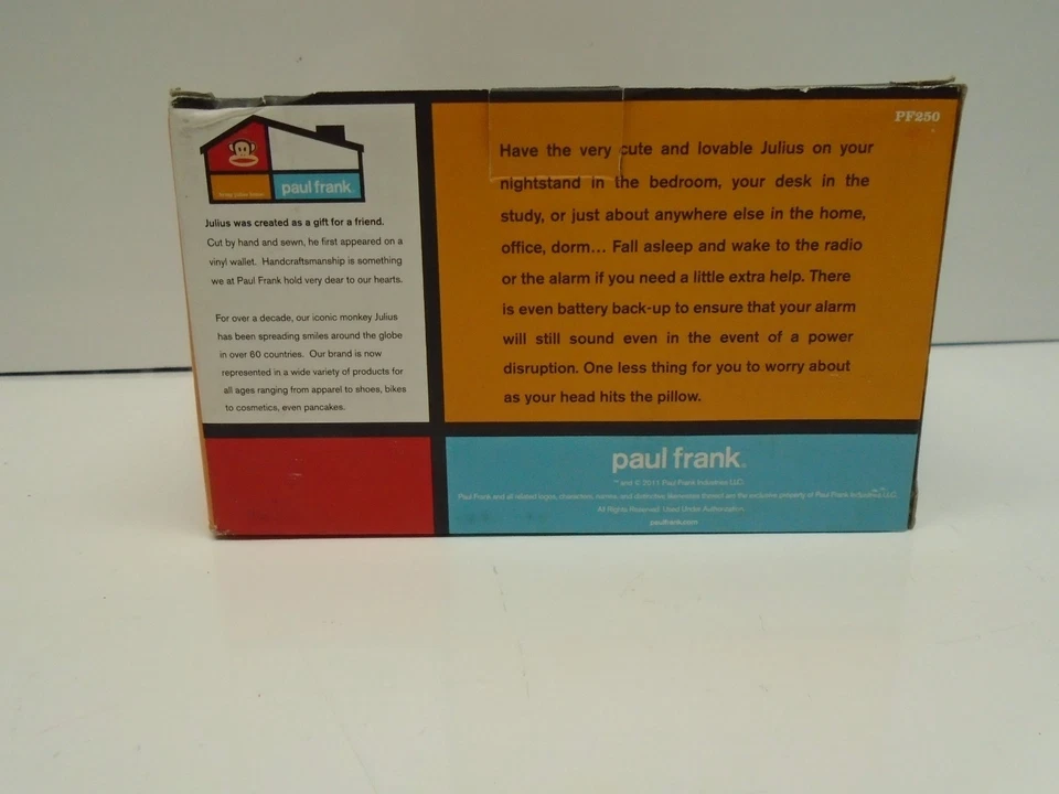 Paul Frank pf250 am/fm radio reloj de escritorio con batería de respaldo  Foto 4 de 4