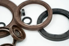 Oil Seals, Shaft Oil Seals, Axial Oil Seals, ID 8mm to 24mm, NBR 75 Shore, Black