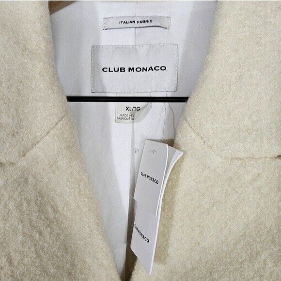 Club Monaco | Slim Belted Ivory White Wool Coat NWT | eBay Club Monaco | Slim Belted Ivory White Wool Coat NWT | eBay