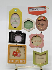 3 Birds Beautiful Scrapbooking Crafting Sticker Set in Box - Unsealed