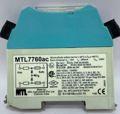 NEW Eaton MTL barrier MTL7760ac
