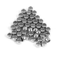 100 Squeeze Crimps Crimp Beads 2mm 304 Grade Stainless Steel Silver Bead Rings