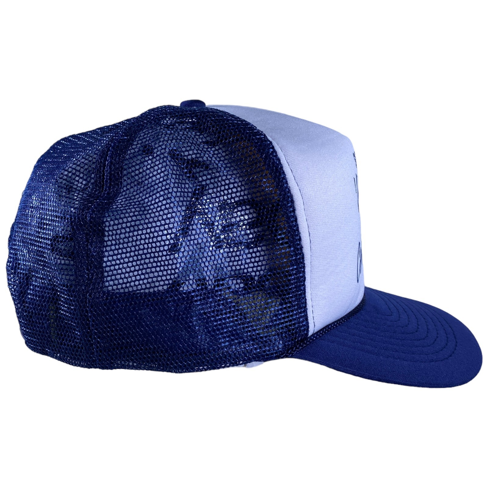 Sears You Can Count On Me Vintage Trucker Snapback Mesh Hat Blue White Cap NOS