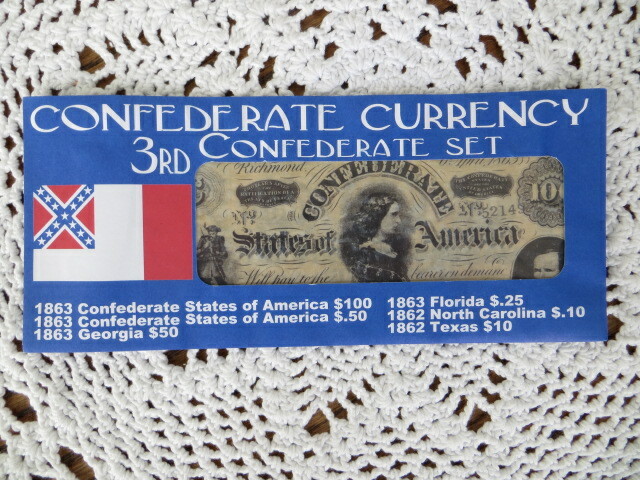 Reproduction Confederate Currency 3rd Confederate Set | eBay