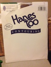 exciting Vintage Hanes Too pantyhose - color barely there nude size E