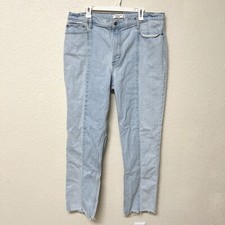 Abercrombie Fitch The 90s Straight Ultra High Rise Jeans Size 34/18L Denim
