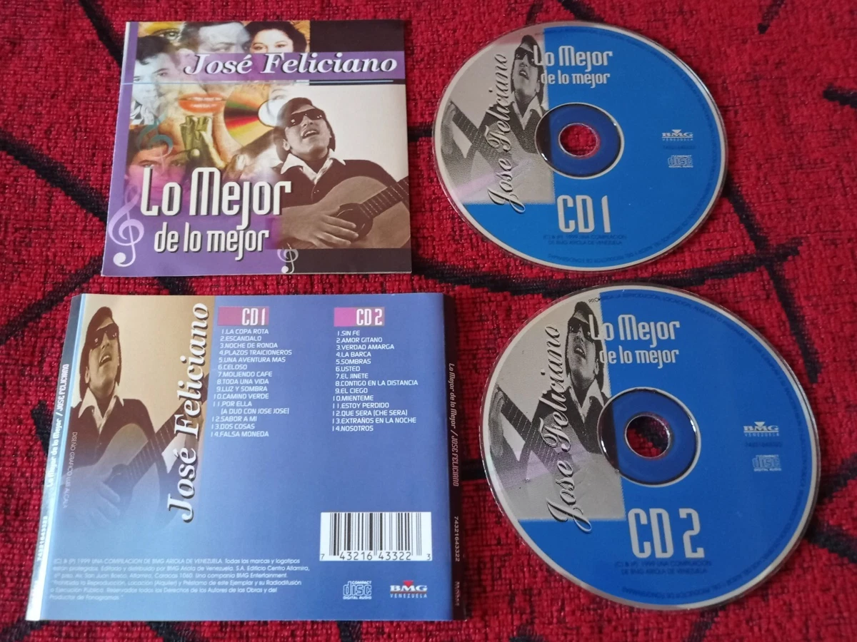 JOSE FELICIANO ** Lo Mejor De Lo Mejor ** ORIGINAL 1999 VENEZUELA 2-CD |  eBay