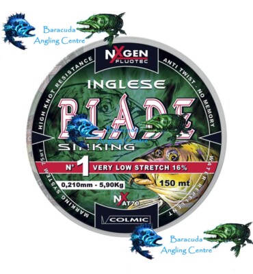 Colmic Inglese Blade Sinking Fishing Mono Line 150m NXGEN Fluotec NXAT70
