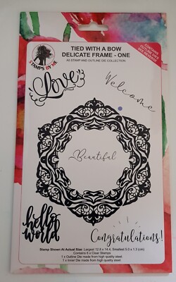 BRIEFMARKEN VON MIR GEBUNDEN MIT EINER SCHLEIFE FILIGRANER RAHMEN EINE BRIEFMARKE & STANZE SAMMLUNG