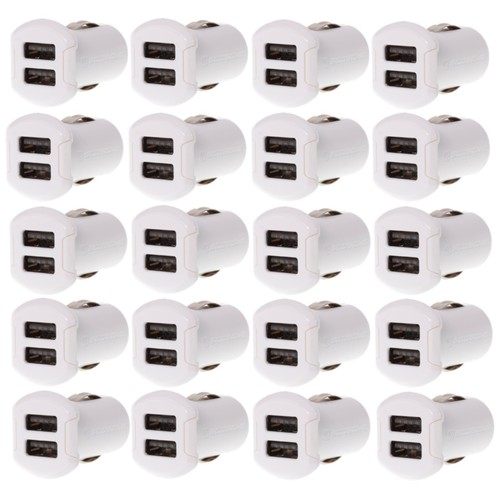 Scosche Revolt 2-Port USB Charger Dual 12W Watt 5V Volt Ports White (Pack of 20) - 第 1/6 張圖片