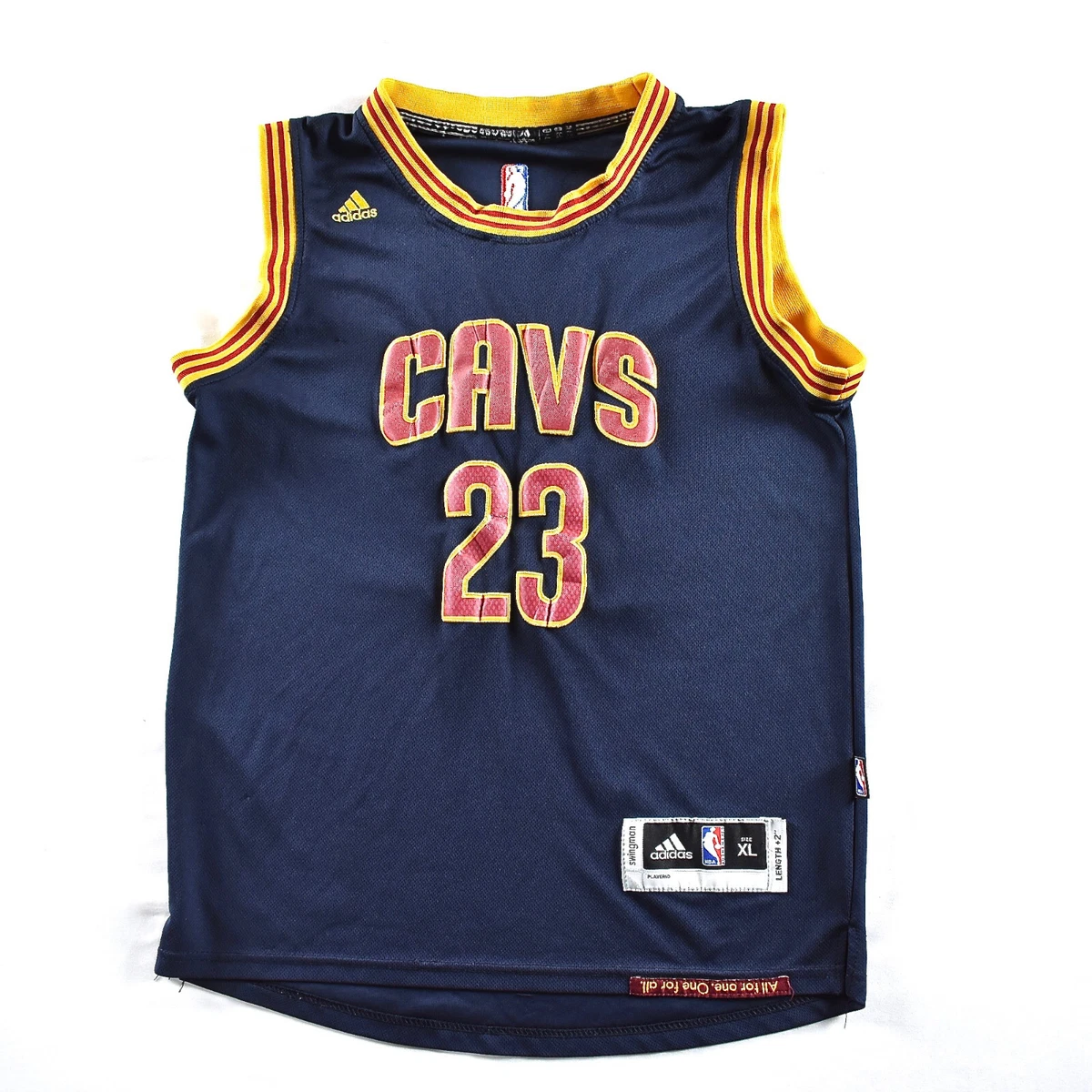 Lebron James Cavs Youth XL Jersey Adidas NBA Cleveland Cavaliers #23 Blue