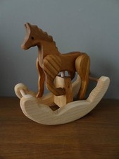 Wooden rocking horse - handmade, beautiful toy