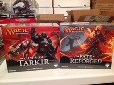 M T G 2 BOX LOT KHANS OF TARKIR & FATE REFORGED FAT PACKS FACT SEALD NEW
