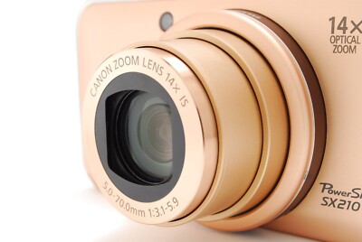 Canon PowerShot SX210 IS Compact Digital Camera Gold English
