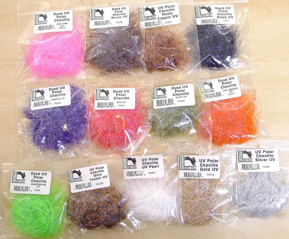 UV Polar Chenille Hareline 19 Farben UV Polar Chenille B E S T S E L L E R - Bild 2 von 3