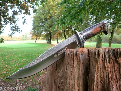 Jagdmesser Messer Knife Bowie Buschmesser Damast Taschenmesser Gürtelmesser Neu