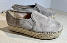 Sam Edelman Carrin Oatmeal Suede Espadrilles Womens Size 6.5m