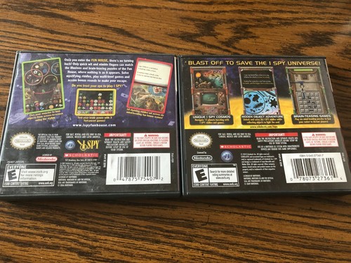 I Spy Fun House & Universe (Nintendo DS) CASES AND MANUALS ONLY, NO GAME - Picture 3 of 3