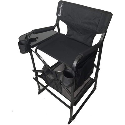 Placement Included-Portable Heavy-Duty Tall Director Chair-Perfect for Events