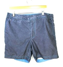 Robert Graham Mens Active Fit Swim Trunks Size 38 Drawstring Zip Pocket Lined