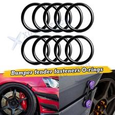 Black Rubber Bumper Fender Washers Fasteners O Rings Replacement Universal Fit