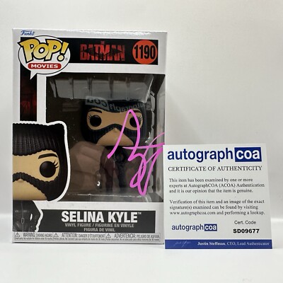 Zoe Kravitz Autogramm The Batman - Selina Kyle 1190 signiert Funko Pop ACOA